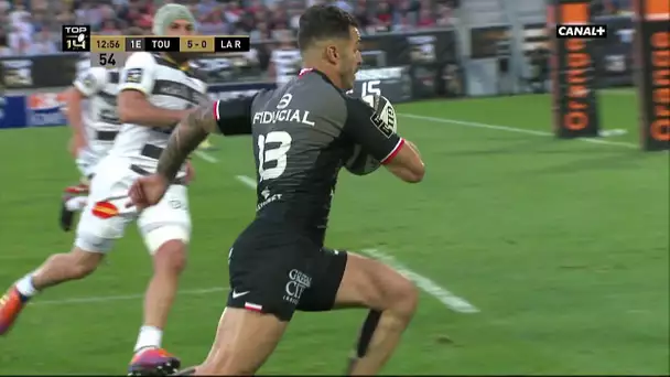 Top 14 - 1/2 finale : Sofiane Guitoune inscrit le premier essai Toulousain