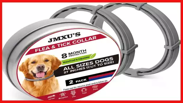 Flea and Tick Collar for Dogs, Flea and Tick Prevention for Dog, 27 Inch, 16 Month Protection,