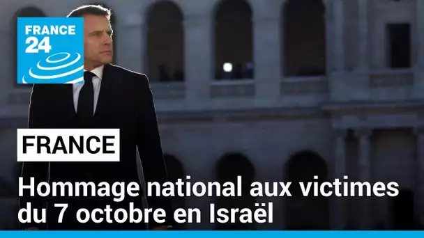 La France rend un hommage national à ses victimes du 7 octobre en Israël • FRANCE 24