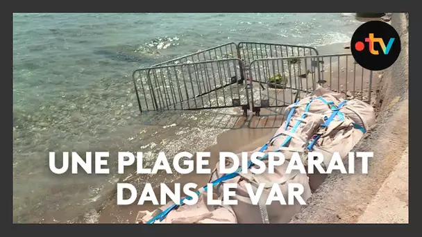 Dans le Var, une plage disparait à cause de l'érosion du littoral