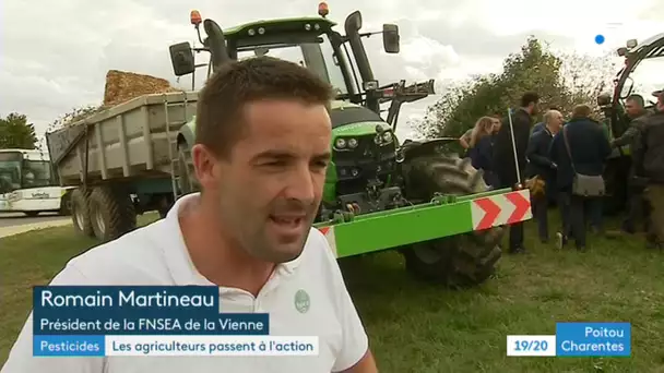 Zones sans pesticides : opposés au projet, les agriculteurs manifestent dans la Vienne