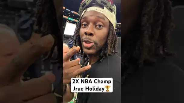 Jrue Holiday wins his 2nd NBA championship! 🏆🍀|#Shorts