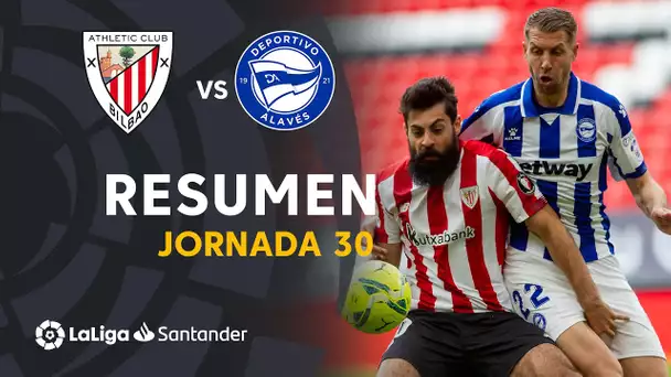 Resumen de Athletic Club vs Deportivo Alavés (0-0)