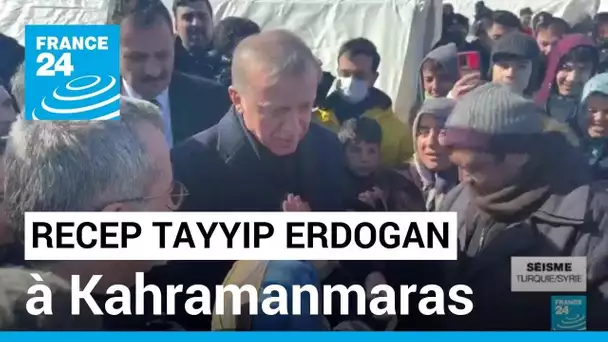 En Turquie : Recep Tayyip Erdogan s'est rendu à Kahramanmaras • FRANCE 24