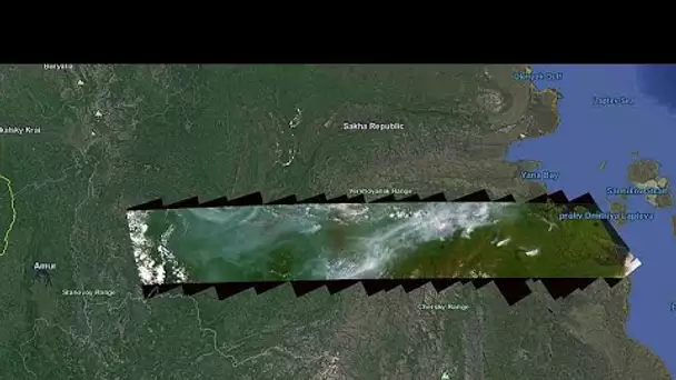 Les incendies en Sibérie vus du ciel