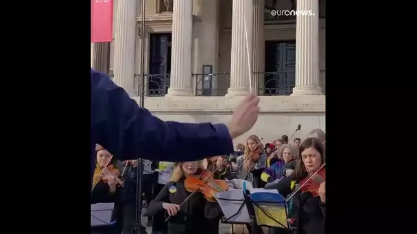 L'hymne national ukrainien à Trafalgar Square