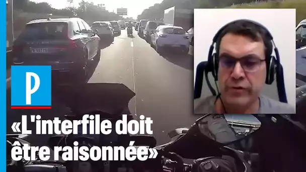 Interdiction de circuler à moto entre deux files de voitures : "Ça m'étonnerait qu'ils verbalisent"