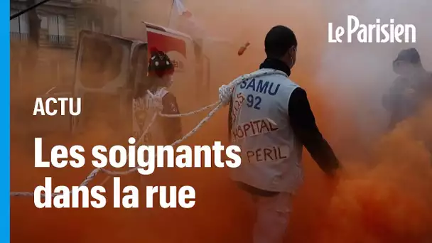 Des milliers de soignants manifestent pour réclamer « des lits, des postes »