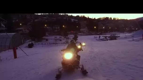 A Valberg, les balades en  motoneige se font au petit matin