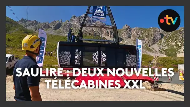 Courchevel : installation de deux nouvelles télécabines XXL sur le téléphérique de la Saulire