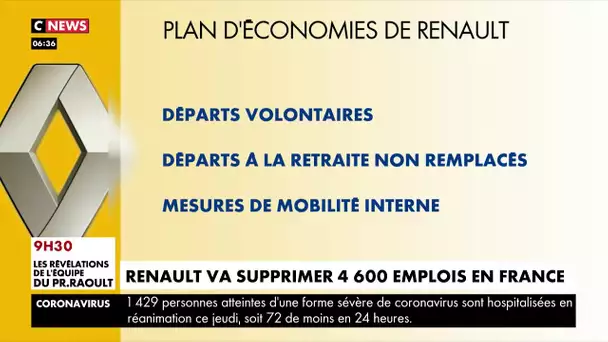 Renault veut supprimer 15.000 emplois dans le monde, dont 4.600 en France