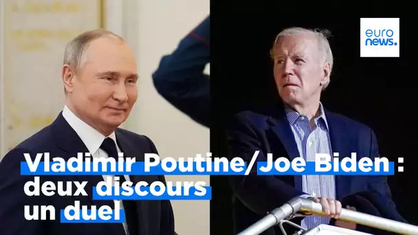 Joe Biden / Vladimir Poutine : deux discours en forme de duel ce mardi