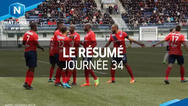 Championnat National : tous les buts de la 34e et dernière journée (2016-2017)