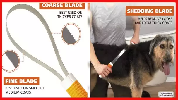 WAHL Double Sided Shedding Blade with a Coarse and Fine Blade for Pet Dogs and Cats Hair or Fur