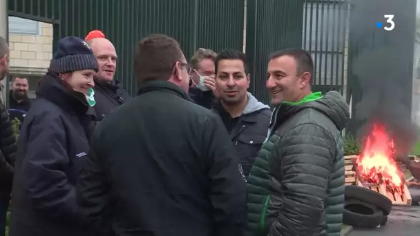 Blocage de la prison de Valenciennes par les surveillants pénitentiaires