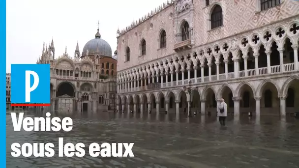 Venise inondée par une « acqua alta » historique