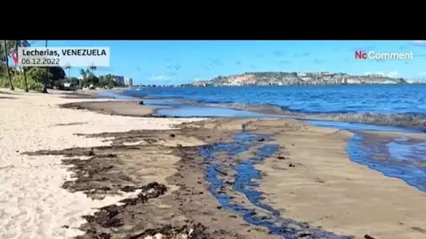 NoComment : des plages du Venezuela souillées par une marée noire