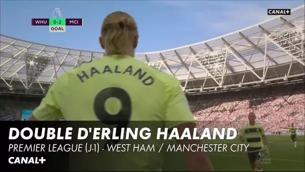 Erling Haaland marque un doublé pour City - Premier League