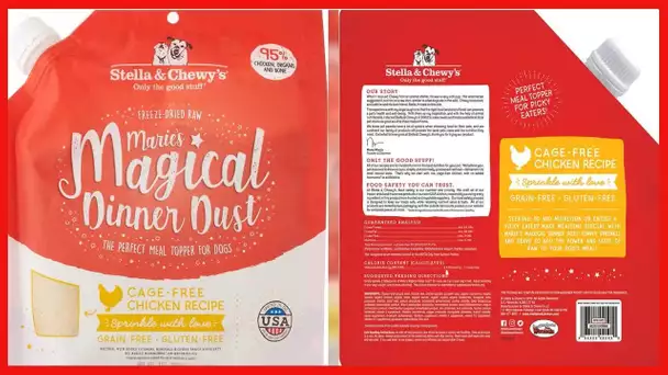 Stella & Chewy's Freeze-Dried Raw Cage-Free Chicken Recipe Marie's Magical Dinner Dust for Dogs