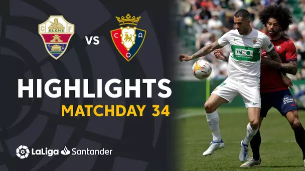 Resumen de Elche CF vs CA Osasuna (1-1)