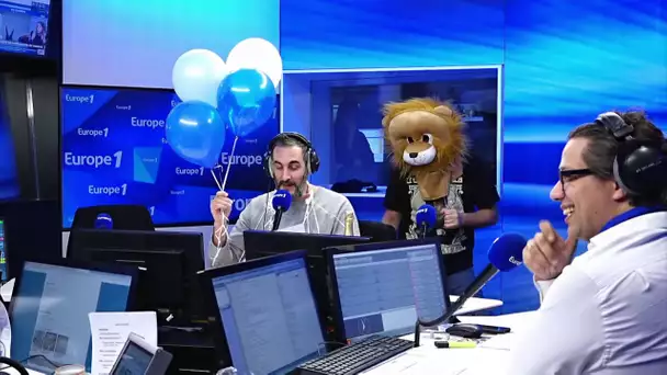 VIDÉO - Quand Matthieu Noël se lâche pour fêter les bonnes audiences d'Europe 1 en direct !