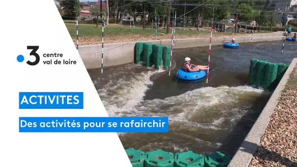 Châteauneuf-sur-Cher : activités aquatiques de bouées en eaux vives pour se rafraichir