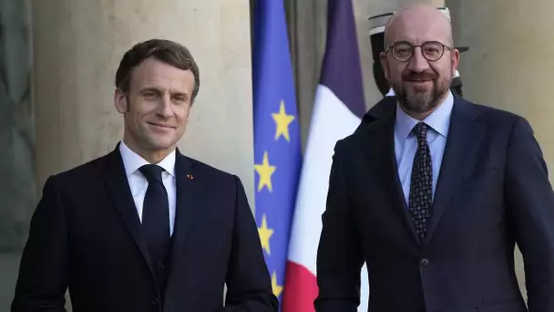 Conférence de presse conjointe de Charles Michel et Emmanuel Macron