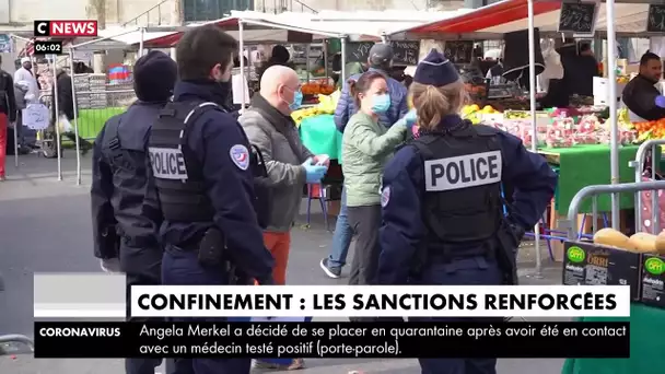 Confinement : les sanctions renforcées