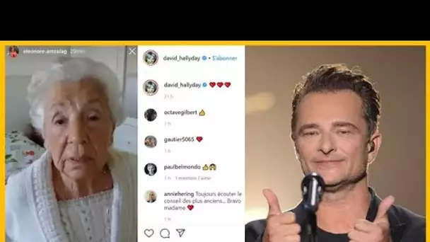 Confinement, David Hallyday partage l'émouvante vidéo « d'une petite mamie » qui a bien des choses