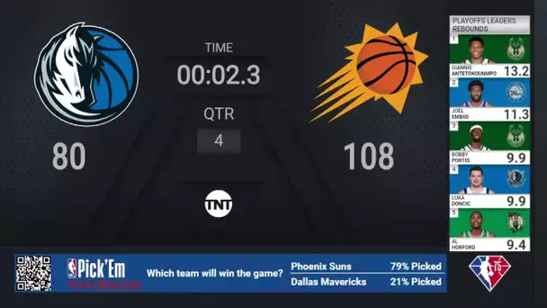 76ers @ Heat | #NBAPlayoffs presented by Google Pixel on TNT Live Scoreboard