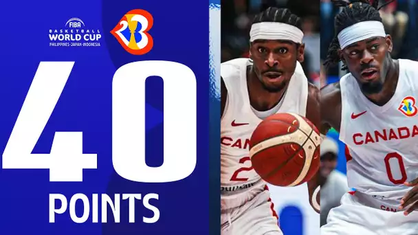 Shai Gilgeous-Alexander (23 PTS) & Luguentz Dort (17 PTS) Combine for 40 Points vs Brazil! | #FIBAWC