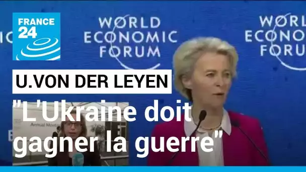 Forum économique mondial de Davos : "L'Ukraine doit gagner cette guerre" • FRANCE 24