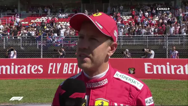 La réaction de Sebastian Vettel