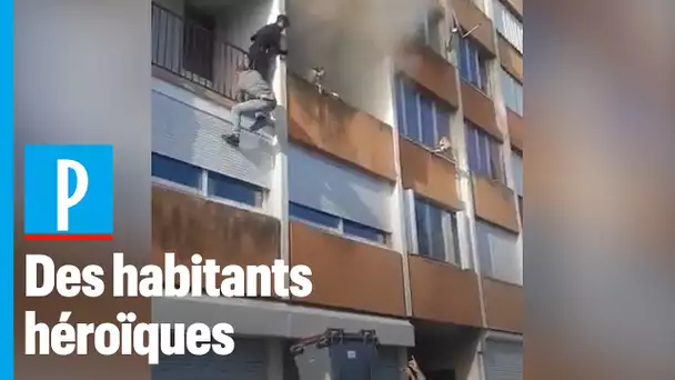 Incendie à Montereau : des jeunes escaladent l'immeuble pour sauver des habitants