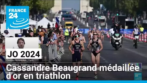 JO 2024 : la triathlète française Cassandre Beaugrand sacrée championne olympique • FRANCE 24