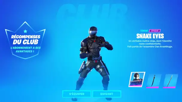 SNAKE EYES DE G.I.JOE ARRIVE SUR FORTNITE ! (FORTNITE NEWS)