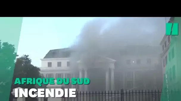 Au Cap, les images du Parlement sud-africain en flammes