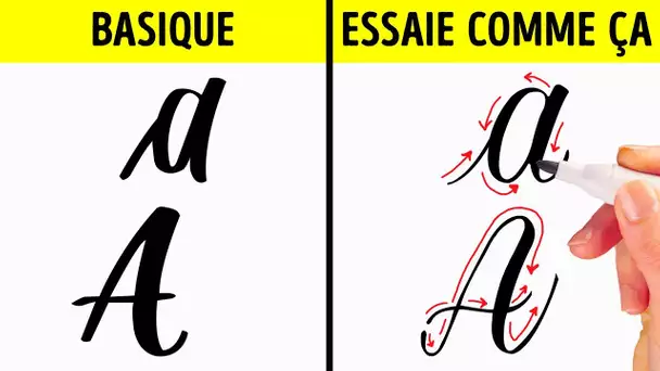 21 ASTUCES DE CALLIGRAPHIE ET D’ART QUI VONT TE CHANGER LA VIE