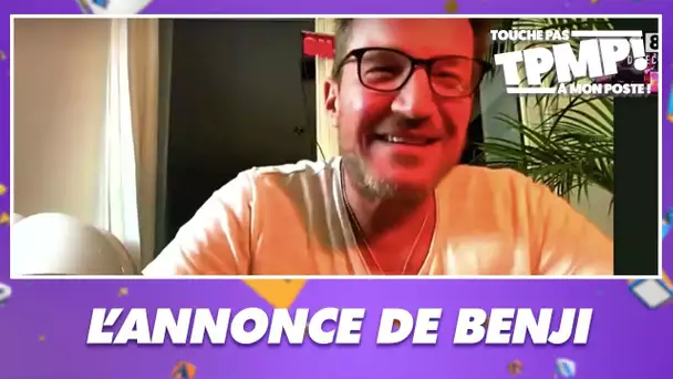 Benjamin Castaldi annonce en direct qu'il va de nouveau être papa d'un petit garçon !