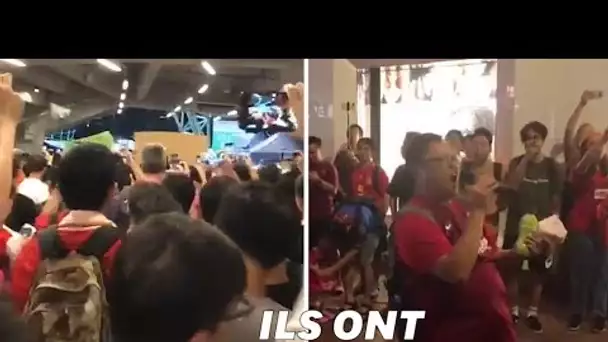 À Hong Kong, des supporters ont entonné des chants militants durant un match de foot