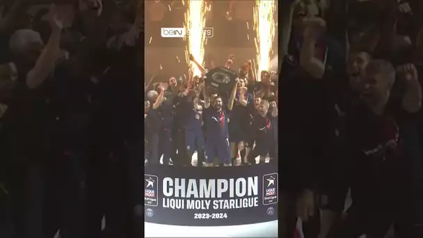 🏆 Nikola KARABATIC et les joueurs du PSG soulèvent le TROPHÉE de CHAMPIONS DE FRANCE !!! #Shorts