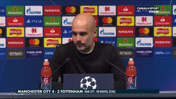 La réaction de Pep Guardiola après Manchester City / Tottenham