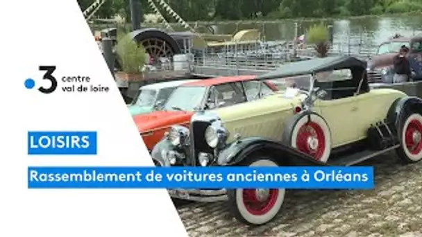 Orléans : rassemblement de voitures anciennes sur les bords de Loire