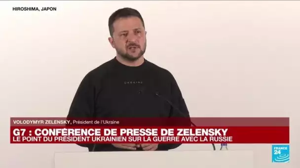 Replay : la conférence de presse de Volodymyr Zelensky au G7 • FRANCE 24