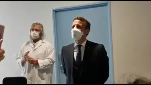 Les images d'Emmanuel Macron avec le Pr Didier Raoult à Marseille