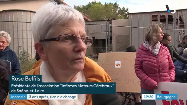 Mâcon : Manifestation trois ans après l’incendie d’un foyer pour personnes handicapées