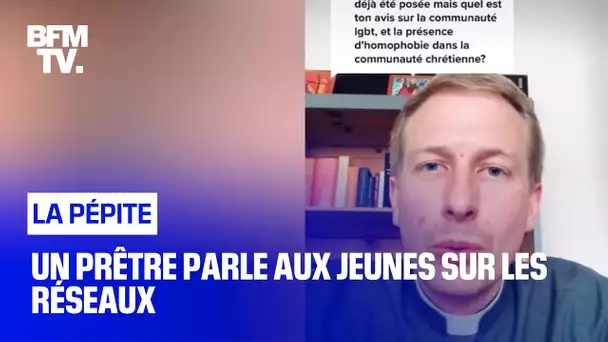 Un prêtre parle aux jeunes sur les réseaux