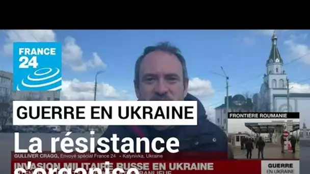 Barricades, briques de béton... "La résistance s'organise en Ukraine" • FRANCE 24