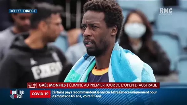 Open d’Australie: Gaël Monfils en larmes après son élimination au 1er tour