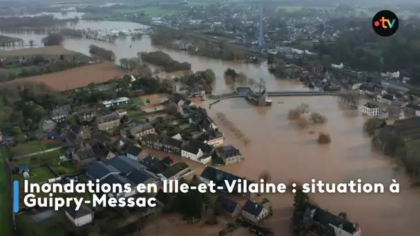 Crue Guipry-Messac : Zone critique à l'extrémité sud de la Vilaine médiane…